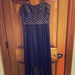 BCBG high low formal dress